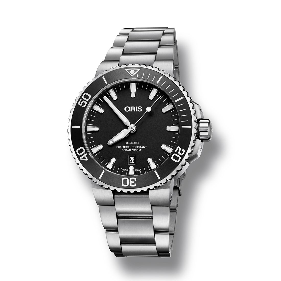ORIS AQUIS DATE ZWART 733.7730.4124